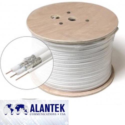 Dây cáp đồng trục Alantek RG6 Tri-Shield 301-RG0600-3SWH-1223